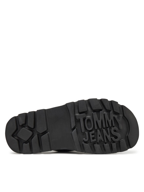 Tommy Jeans Tommy Jeans Şlapi Double Strap Sandal EN0EN02753 Negru