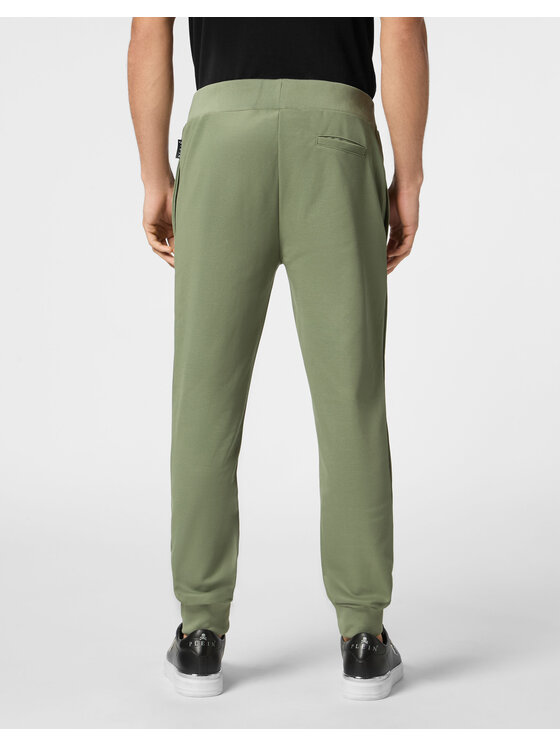 PHILIPP PLEIN PHILIPP PLEIN Jogger nohavice 9577 Zelená Jogger Fit