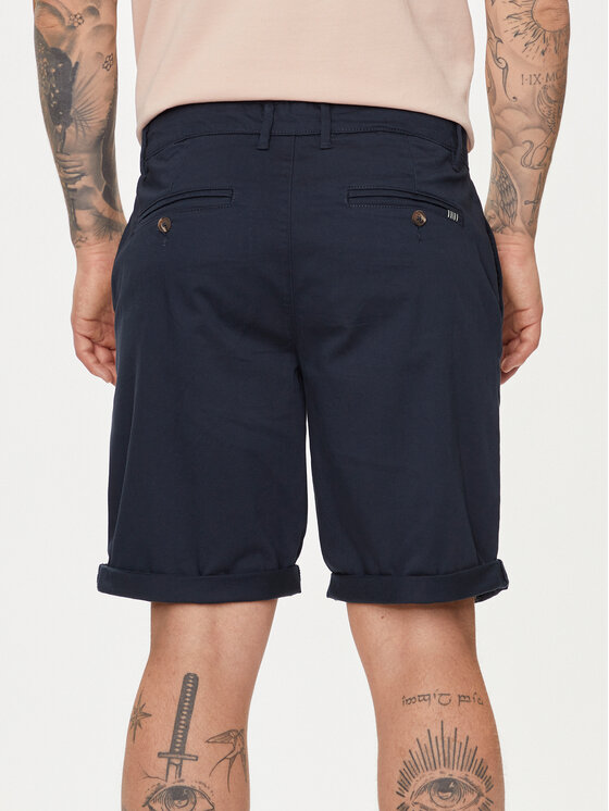 Solid Solid Pantaloncini di tessuto Rockcliffe 21200395 Blu scuro Regular Fit