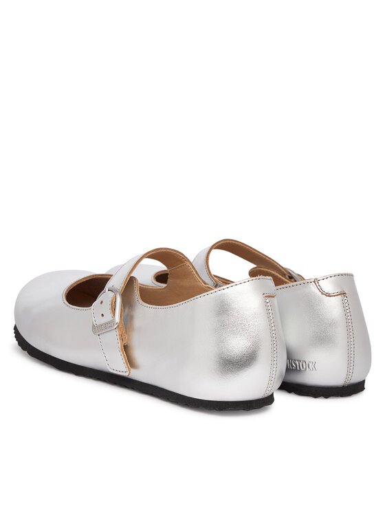 Birkenstock Birkenstock Baleríny Santa Clarita 1030679 Stříbrná