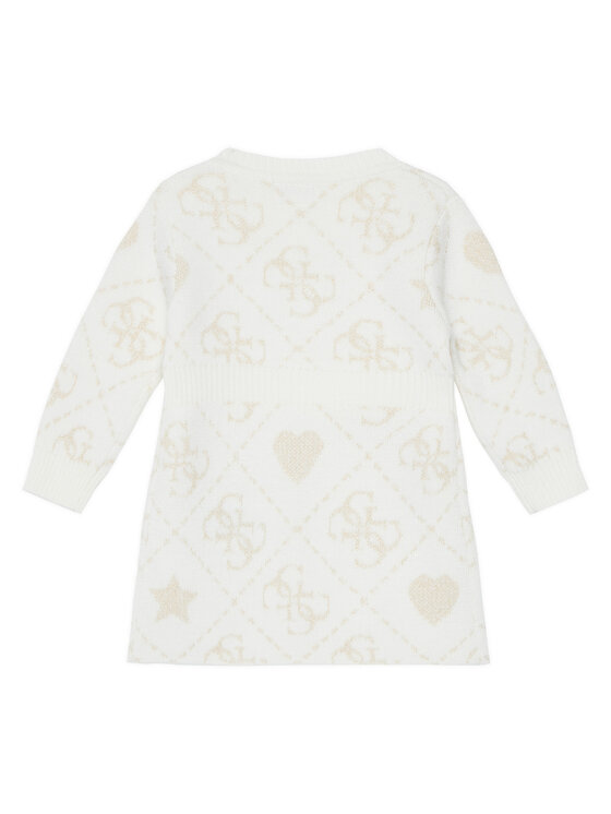 Guess Guess Úpletové šaty A5BK02 Z39N0 Béžová Regular Fit