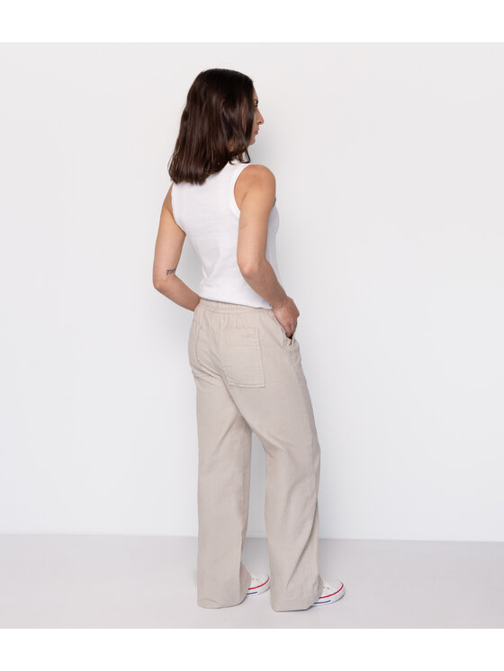 Lee Cooper Lee Cooper Spodnie materiałowe LIANA 3600 Beżowy Comfort Fit