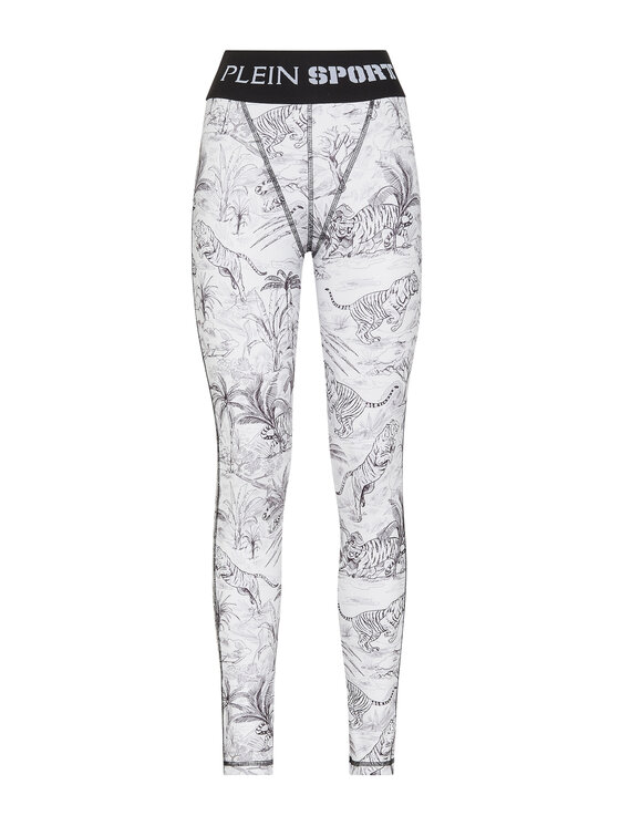 Plein Sport Plein Sport Legginsy 14239 Biały Active Fit