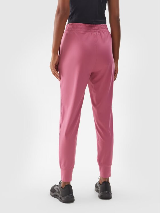 4F 4F Pantaloni da donna 4FWAW24TFTRF689-53S Rosa Regular Fit
