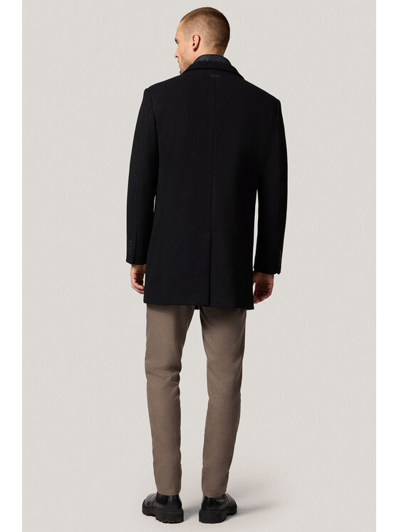 Próchnik Próchnik Płaszcz PM4 PC073225000021 Czarny Regular Fit