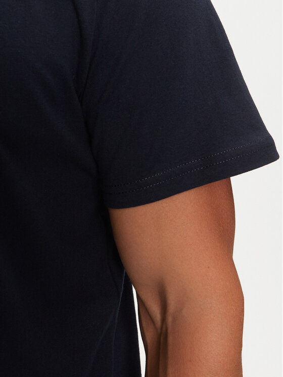 Tommy Jeans Tommy Jeans T-Shirt Essential Flag DM0DM20740 Granatowy Slim Fit