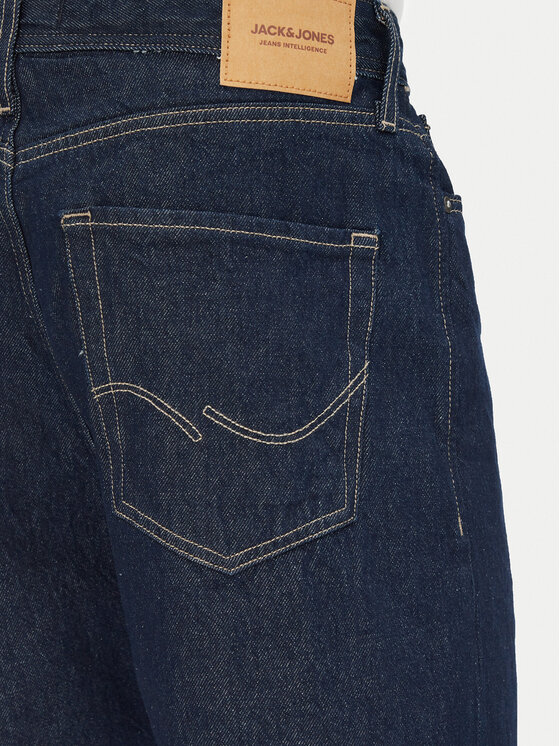 Jack&Jones Jack&Jones Jeans kratke hlače Ron 12272214 Mornarsko modra Baggy Fit
