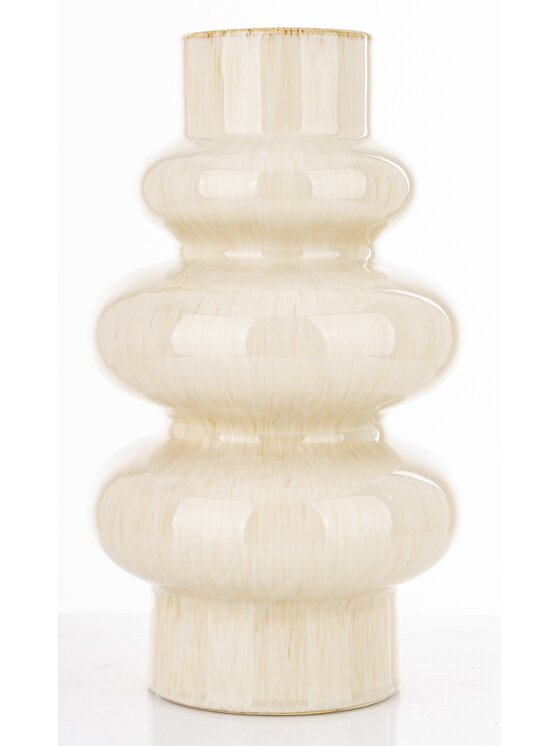 MIAhome MIAhome Wazon ceramiczny 30x16,5x16,5 cm MEZANIO - II Biały