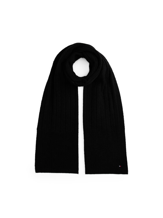 Tommy Hilfiger Tommy Hilfiger Set Schal und Mütze Flag Fluffy AW0AW17994 Schwarz