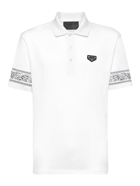 PHILIPP PLEIN PHILIPP PLEIN Polokošile 22941 Bílá Slim Fit