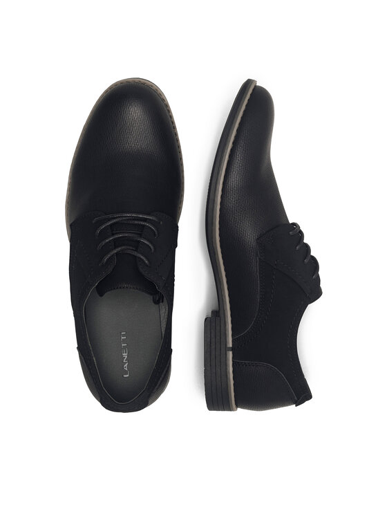 Lanetti Lanetti Półbuty M16AW070-31 Czarny