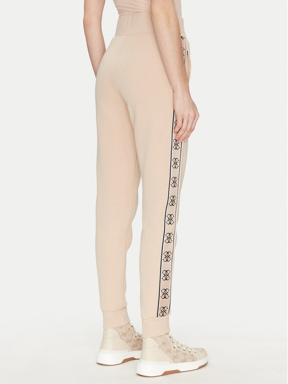 Guess Guess Spodnie dresowe V2YB15 KB3P2 Beżowy Regular Fit