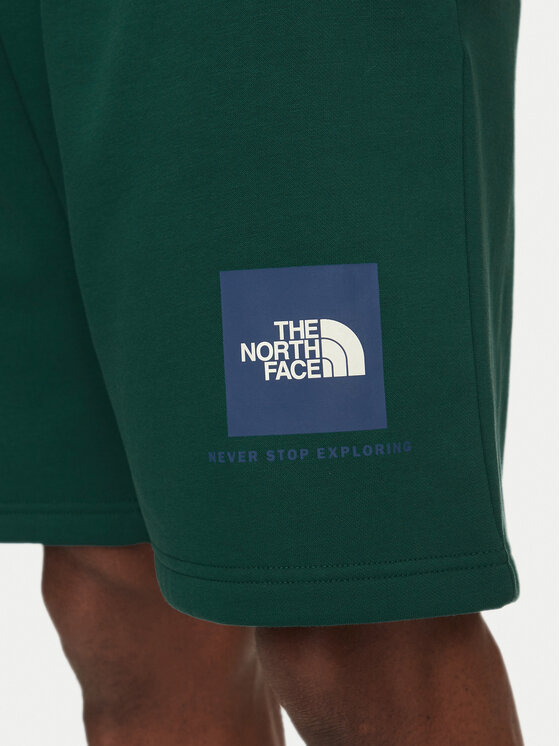 The North Face The North Face Szorty sportowe Nse Box NF0A8C1J Zielony Regular Fit