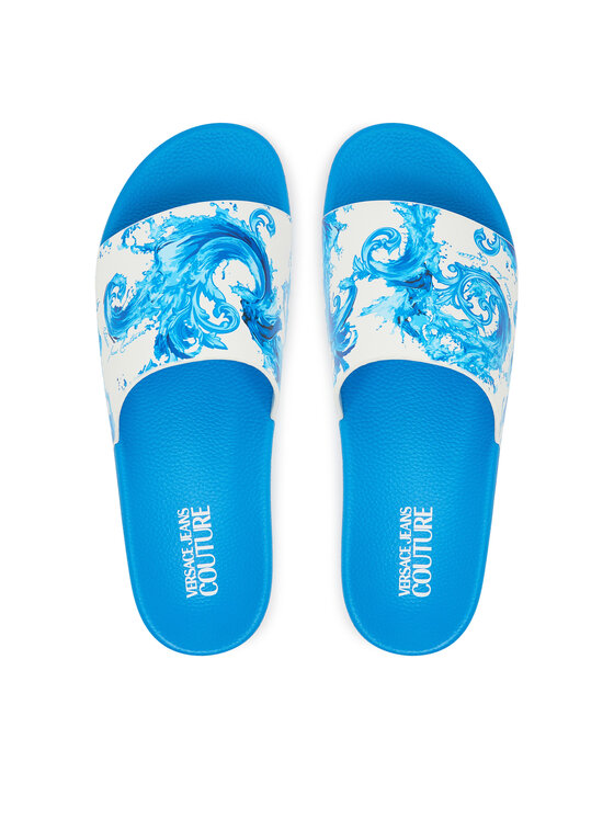 Versace Jeans Couture Versace Jeans Couture Шльопанці 80YA3SQ4 ZS365 R75 Голубий