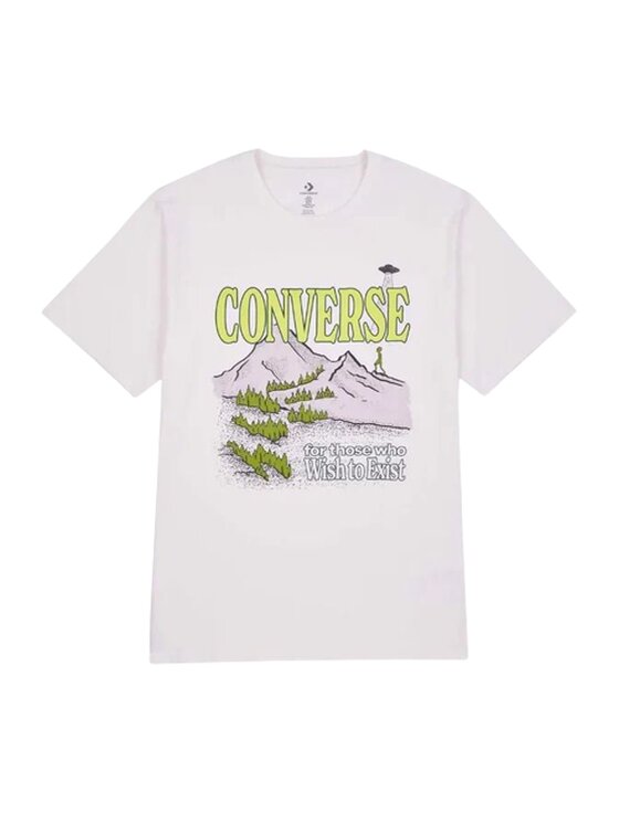 Converse Converse T-Shirt Alien Mountain Biały Regular Fit