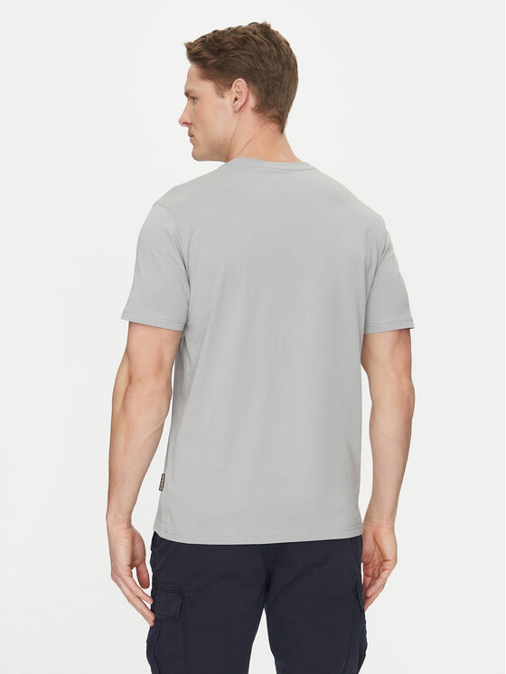 Napapijri Napapijri Тишърт Salis NP0A4H8D Сив Regular Fit
