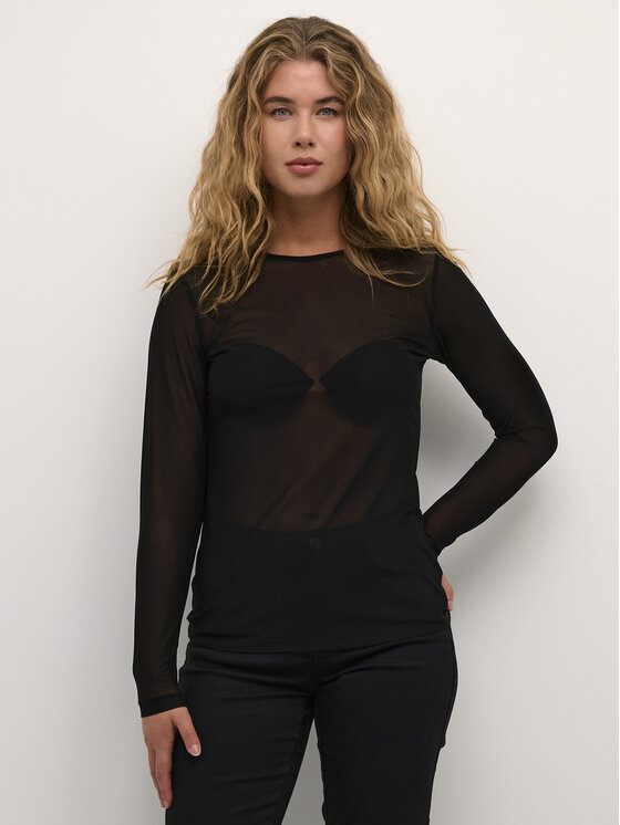 Kaffe Kaffe Bluse Solla 10551939 Schwarz Regular Fit