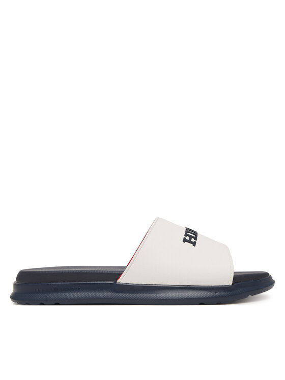 Tommy Hilfiger Tommy Hilfiger Pantoletten Dual Density Hilfiger Pool Slide FM0FM05797 Weiß