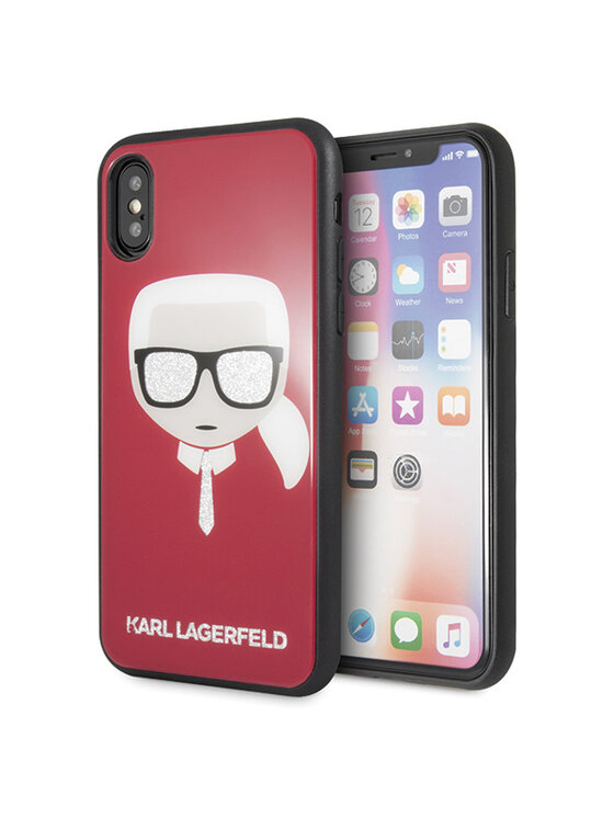 KARL LAGERFELD KARL LAGERFELD Etui na telefon iPhone X/ Xs Czerwony