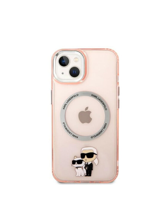 KARL LAGERFELD KARL LAGERFELD Etui na telefon IML NFT Karl & Choupette Magsafe Różowy
