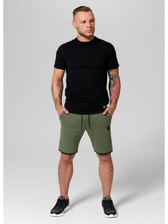 PITBULL PITBULL Szorty Szorty Zielony Regular Fit