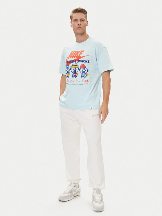 Nike Nike T-Shirt HJ0754 Błękitny Regular Fit