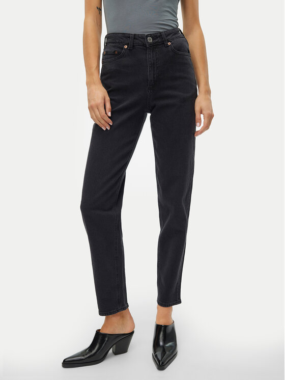 Vero Moda Vero Moda Jeansy Tessa 10302983 Šedá Mom Fit