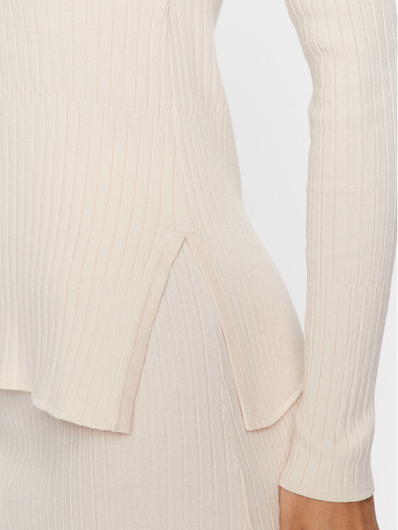Max Mara Leisure Max Mara Leisure Pulover Timore 23336603 Écru Slim Fit