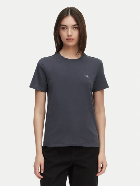Calvin Klein Jeans Póló Monogram LV047B224G Sötétszürke Regular Fit
