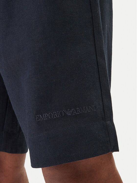Emporio Armani Emporio Armani Kratke hlače iz tkanine EM000681 AF20590 UB102 Mornarsko modra Regular Fit