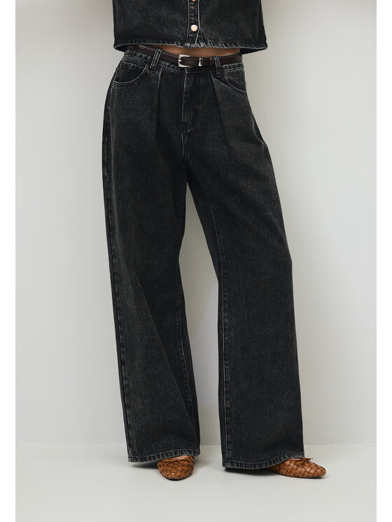 BIZUU BIZUU Jeansy LEYLA REGULAR JEANS Szary Standard Fit