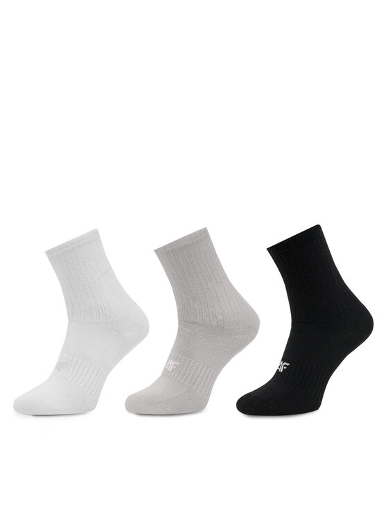 4F 4F Set di 3 paia di calzini corti da bambini 4FJWAW23USOCF229 Multicolore