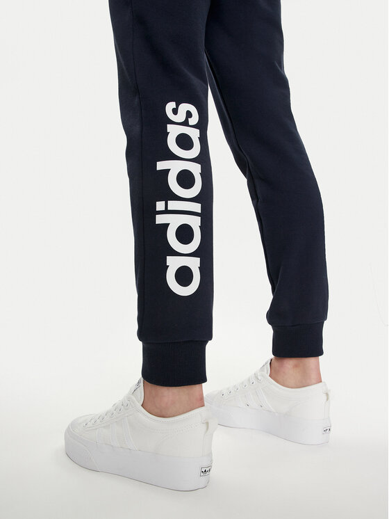 adidas adidas Долнище анцуг Essentials Linear IC6869 Тъмносин Slim Fit