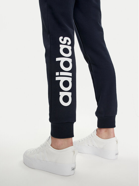 adidas Pantalon jogging Essentials Linear IC6869 Bleu marine Slim Fit