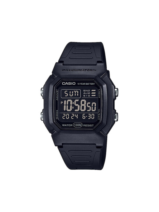Casio Zegarek W-800H-1BVES Czarny | Modivo.pl