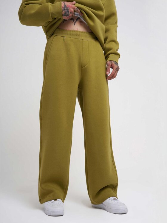 Machinist Machinist Spodnie dresowe Spodnie Dresowe Super Baggy Męskie Jasne Zielone Machinist Basic XL Zielony Baggy Fit