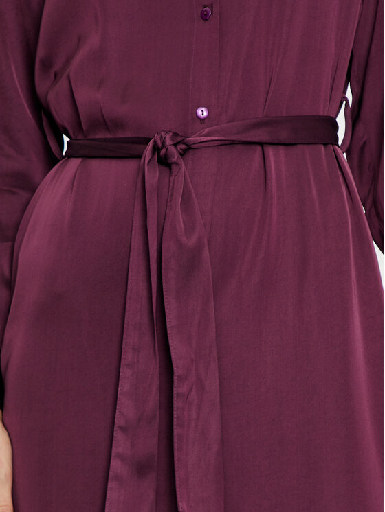 Haveone Haveone Rochie tip cămașă AWG-M017 Violet Regular Fit