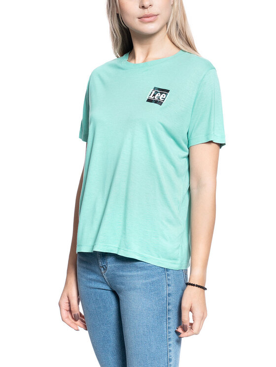 Lee Lee T-Shirt RELAXED FIT TEE Niebieski Regular Fit