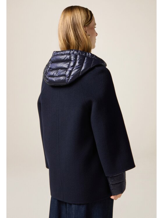 Oltre Oltre Cappotto 0068R000463N034 Blu Slim Fit