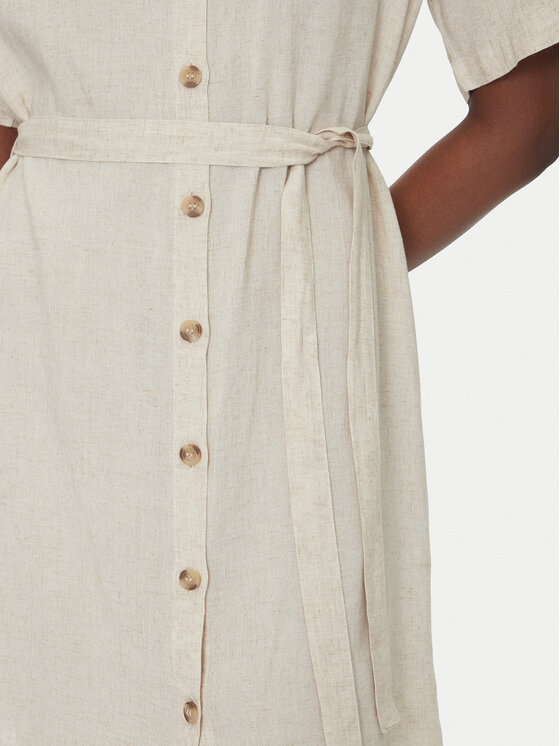 Vero Moda Vero Moda Sukienka koszulowa Thea 10333791 Beżowy Loose Fit