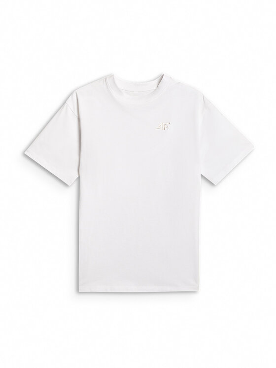 4F 4F T-Shirt SUMMER SPLASH Biały Loose Fit