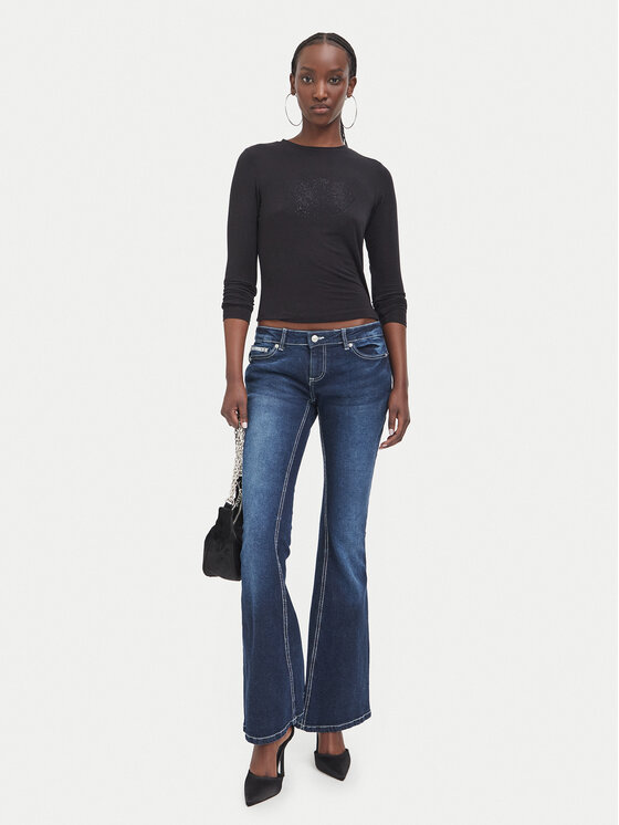 Juicy Couture Juicy Couture Bluzka JCWCT226328 Czarny Regular Fit