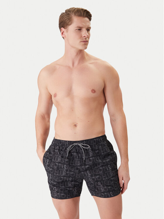 HUGO HUGO Pantaloncini da bagno Rik 50533795 Grigio Regular Fit