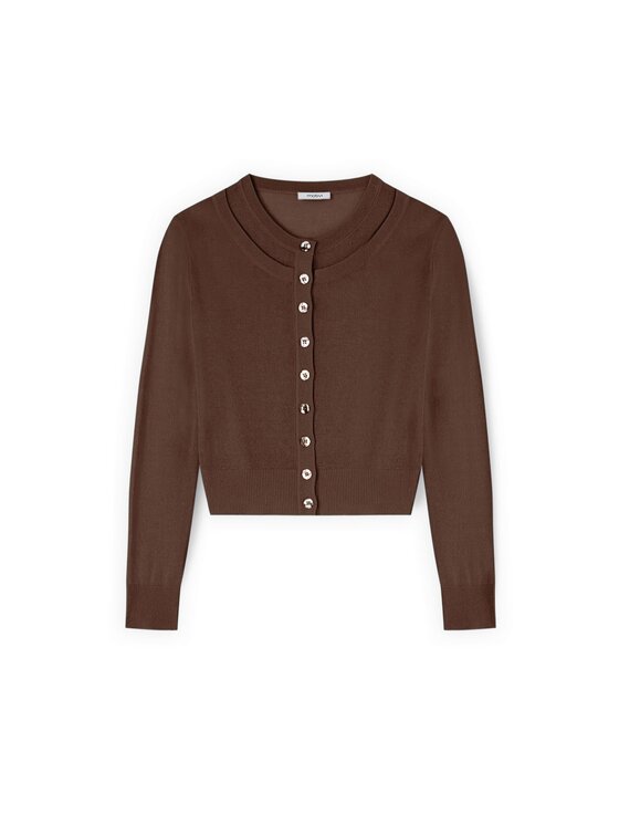 Motivi Motivi Sweter M301W004016N022 Brązowy Regular Fit