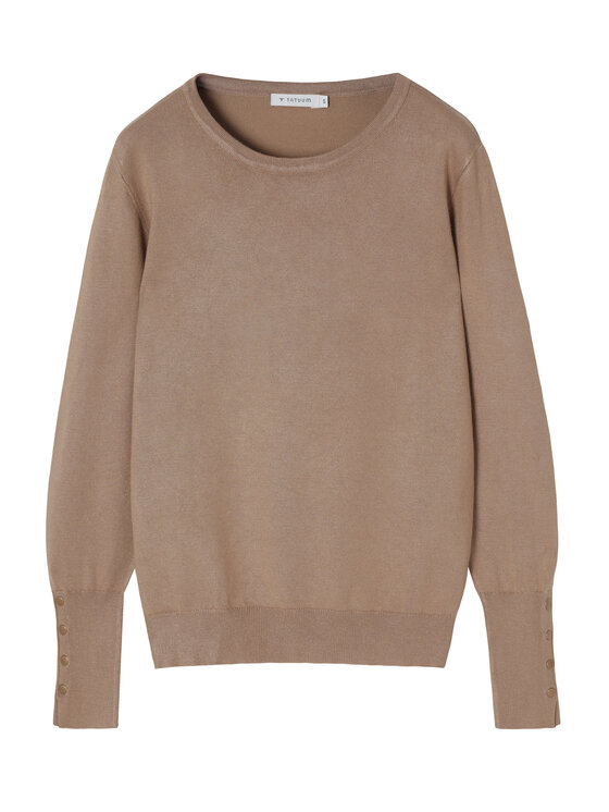 TATUUM Tatuum Sweter NICA Beżowy Fitted Fit