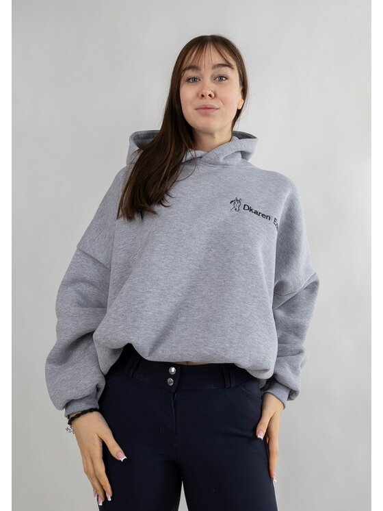 DKaren Sport DKaren Sport Bluza Eq27 Szary Classic Fit