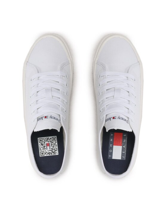 Tommy Jeans Tommy Jeans Kedai Low Cut Wmns Canvas EN0EN02085 Balta
