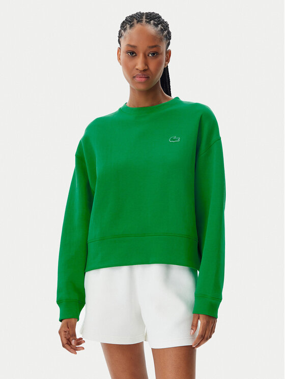 Lacoste Lacoste Mikina SF5614 Zelená Oversize