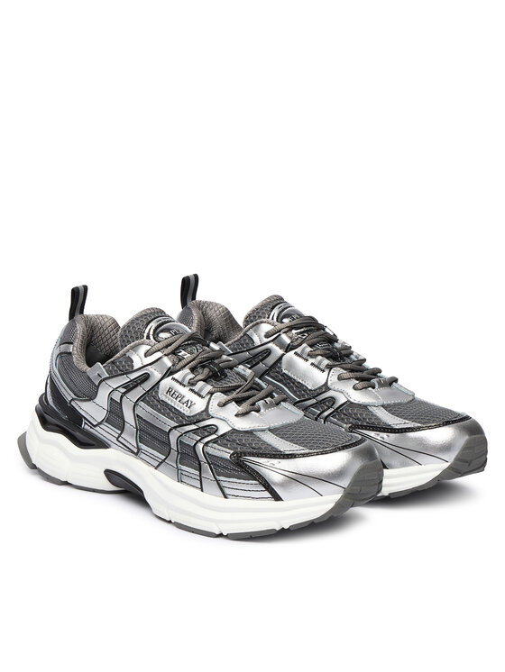 REPLAY REPLAY Sneakersy GMSD5 .000.C0003T Srebrny
