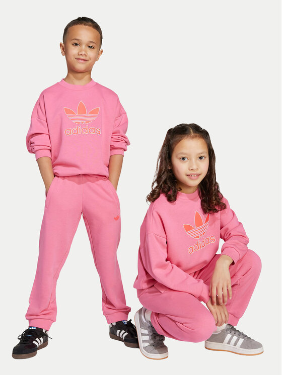 adidas adidas Tepláková souprava JY1152 Růžová Loose Fit